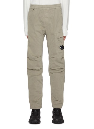 Main View - Click To Enlarge - C.P. COMPANY - Elasticated Cargo Pocket Cotton Blend Pants