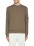 Main View - Click To Enlarge - C.P. COMPANY - Diagonal Raised Fleece Lens Cotton Sweatshirt