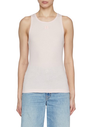 Main View - Click To Enlarge - GANNI - Soft Cotton Rib Tank Top