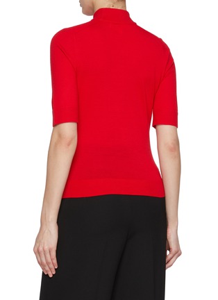 Back View - Click To Enlarge - CAROLINA HERRERA - Turtleneck Wool Knit Top