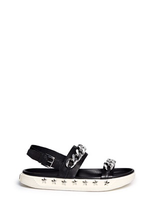 Main View - Click To Enlarge - ASH - 'Kristen' star stud curb chain sandals