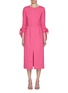 Main View - Click To Enlarge - CAROLINA HERRERA - Wrist Tie Midi Dress