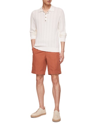 Figure View - Click To Enlarge - INCOTEX - Extendable Waistband Bermuda Shorts