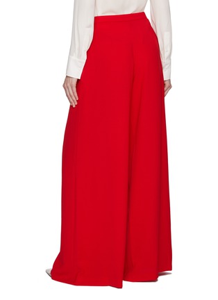 Back View - Click To Enlarge - CAROLINA HERRERA - Pleated Wide Leg Pants