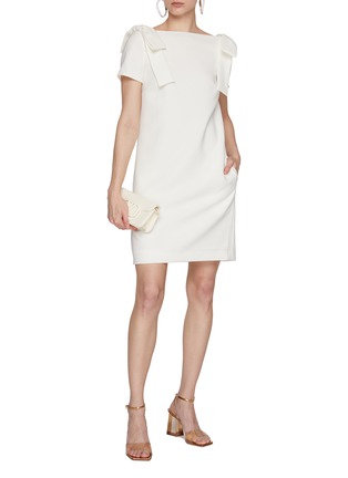 Figure View - Click To Enlarge - CAROLINA HERRERA - Bow Detail Shift Dress