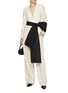 Figure View - Click To Enlarge - CAROLINA HERRERA - Removable Sash Single Breasted Blazer