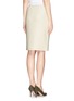 Back View - Click To Enlarge - ST. JOHN - Gilded wool-blend knit pencil skirt