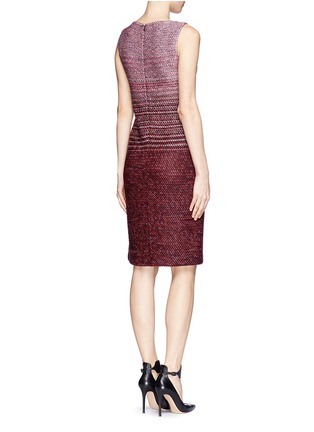Back View - Click To Enlarge - ST. JOHN - Ombré tweed dress