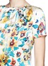 Detail View - Click To Enlarge - ST. JOHN - Watercolour pansy print charmeuse dress