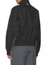 Back View - Click To Enlarge - THOM BROWNE  - High Neck Wool Track Jacket