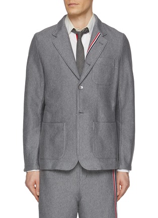 Main View - Click To Enlarge - THOM BROWNE  - Single Breasted Cotton Blazer