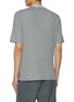 Back View - Click To Enlarge - THOM BROWNE - Pointelle Pocket Cotton T-Shirt