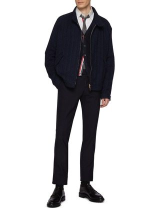 Figure View - Click To Enlarge - THOM BROWNE - RWB Back Zip Up Jacket