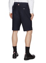 THOM BROWNE | RWB Stripe Cotton Shorts | Men | Lane Crawford THOM BROWNE | RWB Stripe Cotton Shorts | Men | Lane Crawford