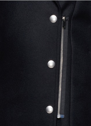 Detail View - Click To Enlarge - STELLA MCCARTNEY - Zip placket coat