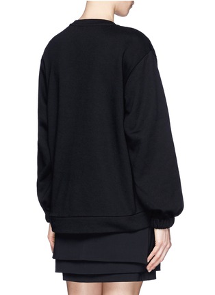 Back View - Click To Enlarge - STELLA MCCARTNEY - Squiggle zip front sweatshirt