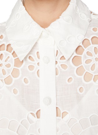  - ZIMMERMANN - Broderie Anglaise Linen Shirt