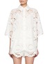 Main View - Click To Enlarge - ZIMMERMANN - Broderie Anglaise Linen Shirt