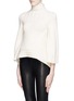 Front View - Click To Enlarge - ALEXANDER MCQUEEN - Flare back chunky turtleneck sweater