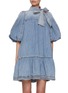 Main View - Click To Enlarge - ZIMMERMANN - Denim Smock Dress