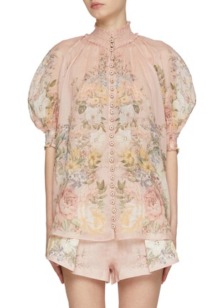 Main View - Click To Enlarge - ZIMMERMANN - Waverly Stand Collar Ramale Blouse