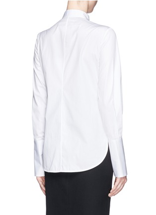 Back View - Click To Enlarge - ALEXANDER MCQUEEN - Wide cuff eyelet collar shirt