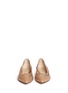 Figure View - Click To Enlarge - GIANVITO ROSSI - Western mesh insert leather flats