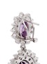Detail View - Click To Enlarge - CZ BY KENNETH JAY LANE - Oval cubic zirconia floral drop earrings