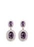 Main View - Click To Enlarge - CZ BY KENNETH JAY LANE - Oval cubic zirconia floral drop earrings