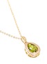 Detail View - Click To Enlarge - CZ BY KENNETH JAY LANE - Pear cut cubic zirconia pendant necklace