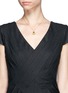 Figure View - Click To Enlarge - CZ BY KENNETH JAY LANE - Pear cut cubic zirconia pendant necklace