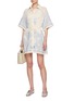 Figure View - Click To Enlarge - ZIMMERMANN - Ottie Palm Cotton Shirt Dress