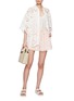 Figure View - Click To Enlarge - ZIMMERMANN - Pop Towelling Cotton Shorts