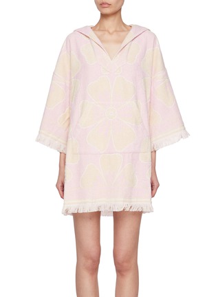 Main View - Click To Enlarge - ZIMMERMANN - Pop Hooded Towel Cotton Mini Dress