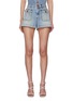 Main View - Click To Enlarge - ZIMMERMANN - Light Wash Denim Mini Shorts