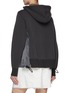 Back View - Click To Enlarge - SACAI - Sponge Sweat Nylon Twill Hybrid Hoodie