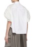 Back View - Click To Enlarge - SACAI - Cotton Poplin Nylon Twill Puff Sleeve Shirt