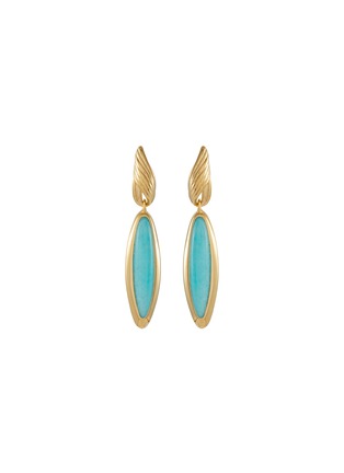 Main View - Click To Enlarge - MISSOMA - Wavy Ridge Amazonite Earrings