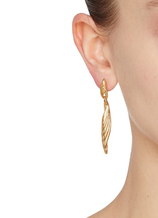 Figure View - Click To Enlarge - MISSOMA - Wavy Ridge Double Drop Earrings