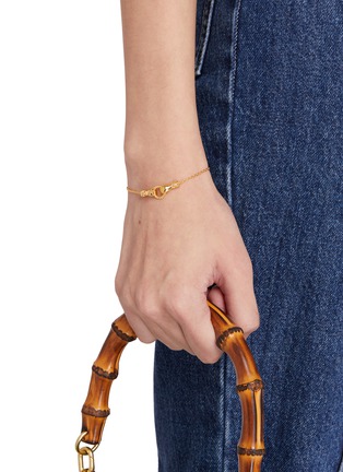 Figure View - Click To Enlarge - MISSOMA - x Harris Reed Good Hands 18K Gold Plated Brass Bracelet