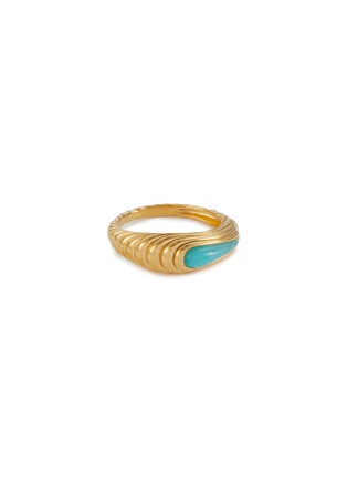 Main View - Click To Enlarge - MISSOMA - Wavy Ridge Amazonite Stacking Ring