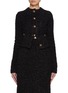 Main View - Click To Enlarge - BALENCIAGA - Cropped Tweed Bouclé Jacket