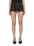 Main View - Click To Enlarge - BALENCIAGA - Raw Edge Denim Shorts