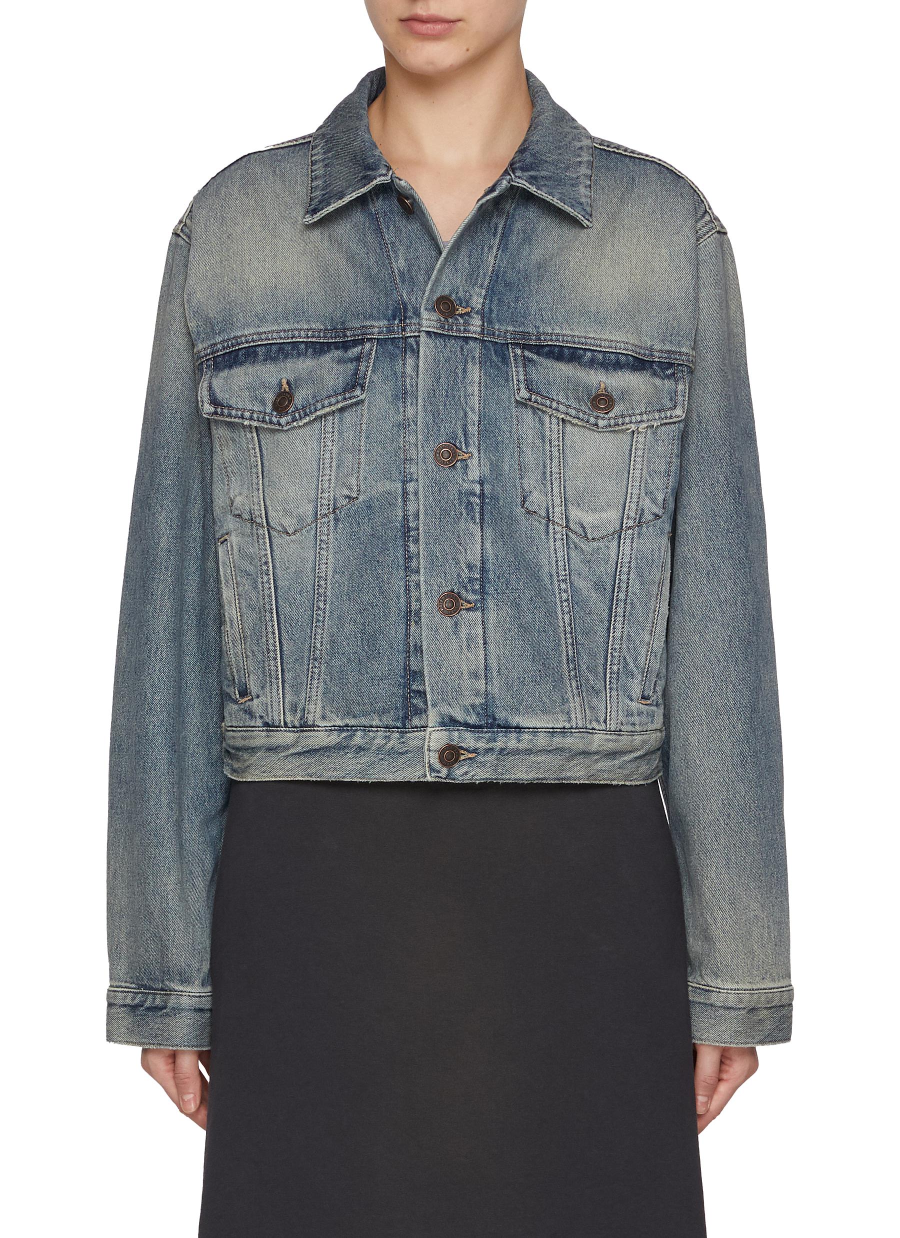 BALENCIAGA | Hotfix Crown Motif Denim Jacket | Women | Lane