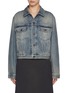 Main View - Click To Enlarge - BALENCIAGA - Hotfix Crown Motif Denim Jacket