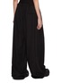 Back View - Click To Enlarge - BALENCIAGA - Wide Leg Fluid Poplin Trousers