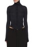 Main View - Click To Enlarge - BALENCIAGA - BB Paris Icon Knotted Fitted Zip Up Jacket