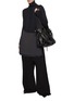 Figure View - Click To Enlarge - BALENCIAGA - BB Paris Icon Knotted Fitted Zip Up Jacket