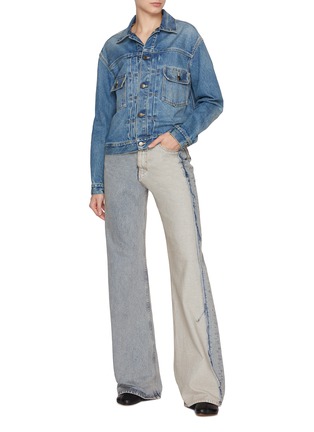 Figure View - Click To Enlarge - MAISON MARGIELA - Pleated Denim Jacket