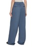 Back View - Click To Enlarge - MAISON MARGIELA - Pleated Cotton Blend Trousers